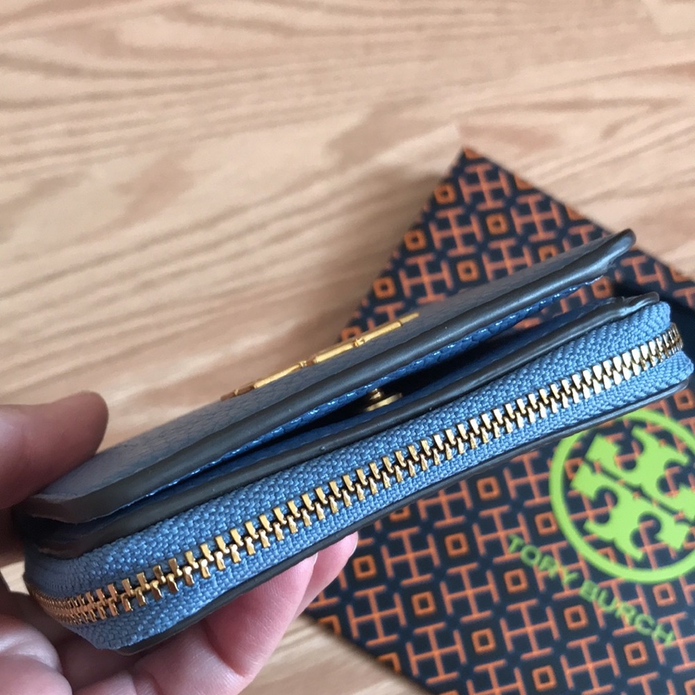 Tory Burch Mini wallet(blue) - Picture 8 of 9